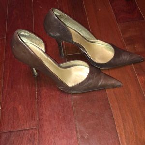 Aldo Brown Pointy High Heel Shoes Sz 9/39    PS003
